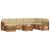 Seturi de canapele 9 pcs Natural și Bej Lemn Solid de Acacia GartenMobel Dekor
