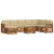 Seturi de canapele 9 pcs Natural și Bej Lemn Solid de Acacia GartenMobel Dekor