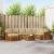 Seturi de canapele 9 pcs Natural și Bej Lemn Solid de Acacia GartenMobel Dekor