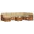 Seturi de canapele 9 pcs Natural și Bej Lemn Solid de Acacia GartenMobel Dekor
