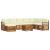 Seturi de canapele 9 pcs Natural și Crem Lemn Solid de Acacia GartenMobel Dekor