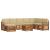Seturi de canapele 9 pcs Natural și Bej Lemn Solid de Acacia GartenMobel Dekor