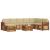 Seturi de canapele 9 pcs Natural și Bej Lemn Solid de Acacia GartenMobel Dekor