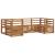 Seturi de canapele 6 pcs natural Lemn Solid de Acacia GartenMobel Dekor