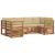 Seturi de canapele cu pernă 20 pcs natural Lemn Solid de Acacia GartenMobel Dekor
