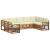 Seturi de canapele 9 pcs Natural și Crem Lemn Solid de Acacia GartenMobel Dekor