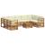 Seturi de canapele 10 pcs Natural și Crem Lemn Solid de Acacia GartenMobel Dekor