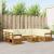 Seturi de canapele 10 pcs Natural și Crem Lemn Solid de Acacia GartenMobel Dekor