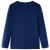 Tricou pentru copii cu mâneci lungi, bleumarin, 128 GartenMobel Dekor