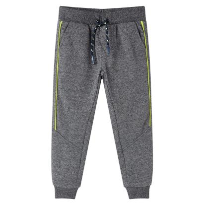 Pantaloni de trening pentru copii, gri melanj, 140 GartenMobel Dekor