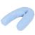 Pernă de sarcină în formă de J, albastru, 54x(36-43) cm GartenMobel Dekor