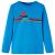 Tricou de copii cu mâneci lungi albastru cobalt 116 GartenMobel Dekor
