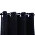Draperii opace cu inele, 2 buc., negru, 140 x 225 cm, catifea GartenMobel Dekor