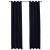 Draperii opace cu inele, 2 buc., negru, 140 x 245 cm, catifea GartenMobel Dekor