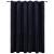 Draperie opacă cu inele metalice, negru, 290 x 245 cm, catifea GartenMobel Dekor