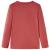 Tricou pentru copii cu mâneci lungi, roșu ars, 104 GartenMobel Dekor