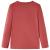 Tricou pentru copii cu mâneci lungi, roșu ars, 128 GartenMobel Dekor
