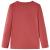Tricou pentru copii cu mâneci lungi, roșu ars, 140 GartenMobel Dekor