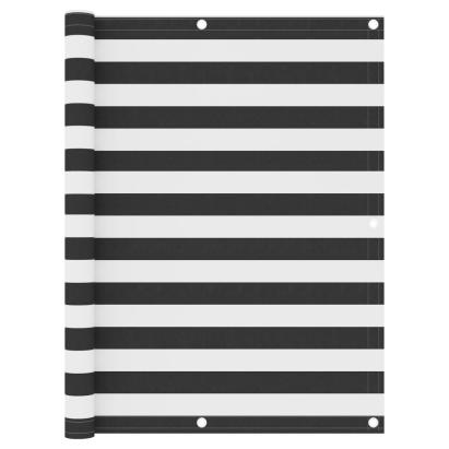 Paravan de balcon, antracit și alb, 120x500 cm, țesătură oxford GartenMobel Dekor