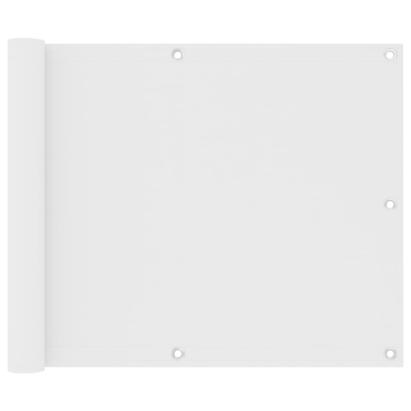 Paravan de balcon, alb, 75 x 400 cm, țesătură oxford GartenMobel Dekor