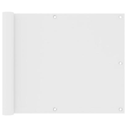 Paravan de balcon, alb, 75 x 500 cm, țesătură oxford GartenMobel Dekor