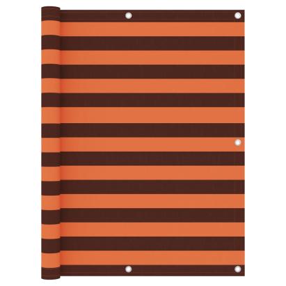 Prelată balcon portocaliu și maro 120x300 cm țesătură oxford GartenMobel Dekor