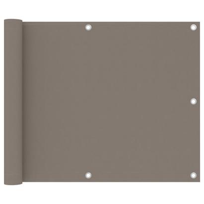 Paravan de balcon, gri taupe, 75x300 cm, țesătură Oxford GartenMobel Dekor