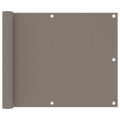 Paravan de balcon, gri taupe, 75x500 cm, țesătură oxford GartenMobel Dekor