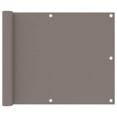 Paravan de balcon, gri taupe, 75x600 cm, țesătură oxford GartenMobel Dekor