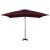 Umbrelă în consolă cu stâlp din aluminiu, bordo, 250x250 cm GartenMobel Dekor