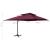 Umbrelă de grădină cantilever cu blat dublu, roșu bordeaux, 400x300 cm GartenMobel Dekor