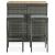 Set de bar, 3 piese, gri, poliratan GartenMobel Dekor