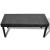 Bancă neagră din piele ecologică, de înaltă calitate GartenMobel Dekor