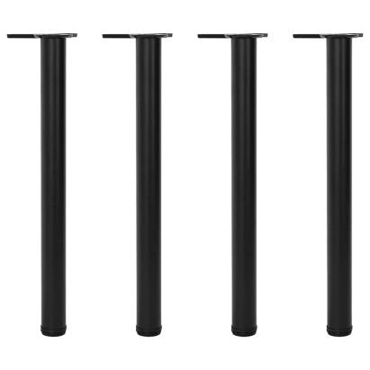 Picioare de masă înălțime reglabilă, 4 buc. 710 mm negru GartenMobel Dekor