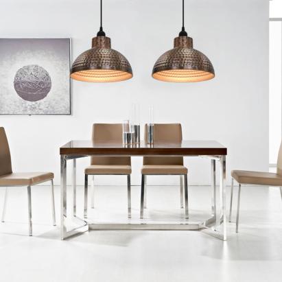 Lustre semisferice de culoare arămie, 2 buc. GartenMobel Dekor