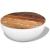 Măsuță de cafea în formă de bol 60x60x30 cm lemn masiv reciclat GartenMobel Dekor