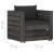 Set mobilier de grădină cu perne, 2 piese, gri, lemn tratat GartenMobel Dekor