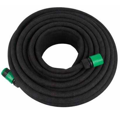 Furtun irigare prin picurare pentru gradina, cauciuc flexibil, 30 m, diametru 12,5 mm, negru Household NewTrend