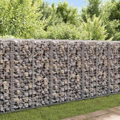 Coș gabion cu capace, sârmă galvanizată, 100 x 30 x 30 cm  GartenMobel Dekor