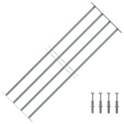 Grilaj de siguranță pentru ferestre cu 4 bare transversale 1000-1500mm GartenMobel Dekor