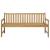 Bancă de grădină, cu pernă bej, 175 cm, lemn masiv de tec GartenMobel Dekor