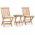 Set mobilier exterior pliabil cu perne 3 piese lemn masiv tec GartenMobel Dekor