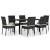 Set de mobilier de exterior, 7 piese, negru, poliratan GartenMobel Dekor