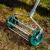 Scarificator si aerator manual pentru gazon cu 27 cuie, latime lucru 42 cm, maner metalic, verde Household NewTrend