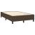 Pat box spring cu saltea, maro închis, 120x200 cm, textil GartenMobel Dekor