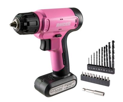 Bormasina 8V 1.3Ah 20Nm 10mm 21 accesorii valiza RD-CDL37 Raider Power Tools 030182 HardWork ToolsRange