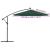 vida XL Pânză de schimb umbrelă de soare consolă, verde, 350 cm GartenMobel Dekor
