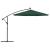 vida XL Pânză de schimb umbrelă de soare consolă, verde, 350 cm GartenMobel Dekor