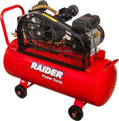 Compresor aer pe curea 100l 1.5kW 170l/min 2pistoane RD-AC17 Raider Power Tools 120117 HardWork ToolsRange