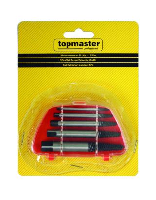 Extractoare suruburi set 5pcs CR-MO TMP Top Master Pro 499928 HardWork ToolsRange